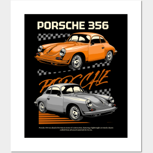 Vintage Porsche 356 Posters and Art